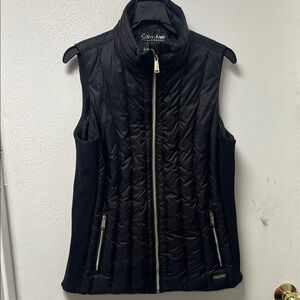 Calvin Klein Women's Quilted Black Vest